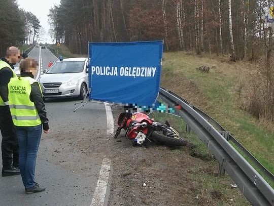 Śmiertelny wypadek motocyklisty na DK 25