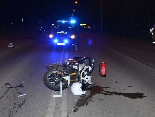 Śmiertelny wypadek z udziałem motocyklisty. Policjanci apelują o rozwagę i ostrożność na drodze