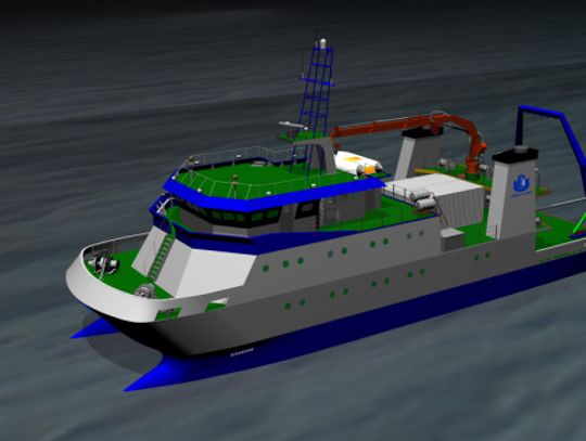 Stępka pod katamaran "Oceanograf" gotowa