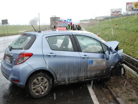 Stracił panowanie nad pojazdem na gościcińskiej górce