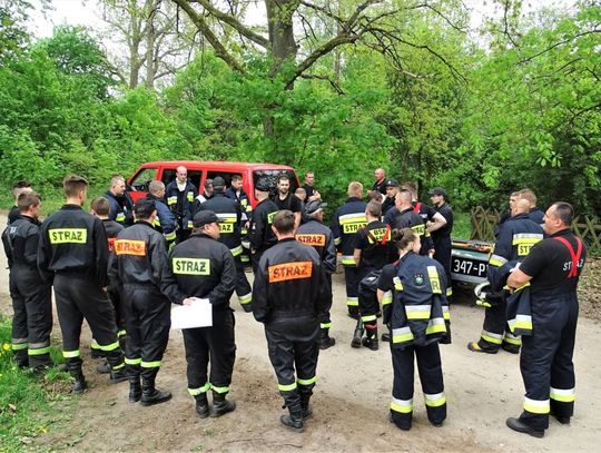 Strażackie manewry w Nadleśnictwie Łupawa.