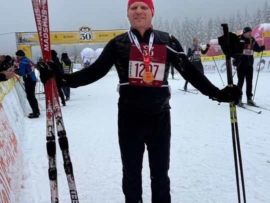 Strażak z powiatu starogardzkiego ukończył 50. Bieg Piastów