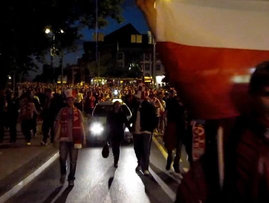 Strefa kibica w Gdańsku podczas meczu Polska - Rosja