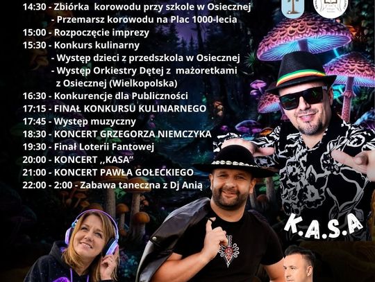Święto Grzyba u Lasaków już 19 września. Będzie muzyka, konkursy i zabawa do nocy
