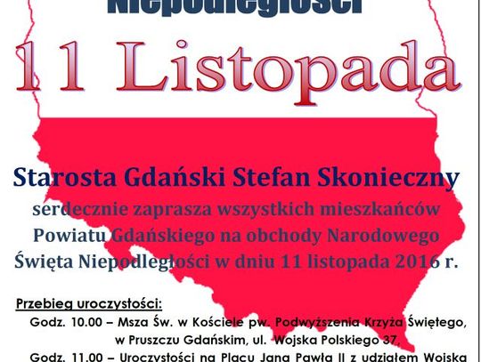 Święto Niepodległości w Pruszczu Gdańskim
