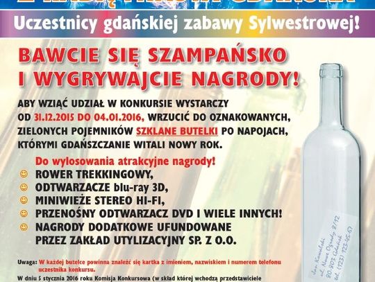 Sylwestrowy Konkurs Butelkowy z Radą Miasta