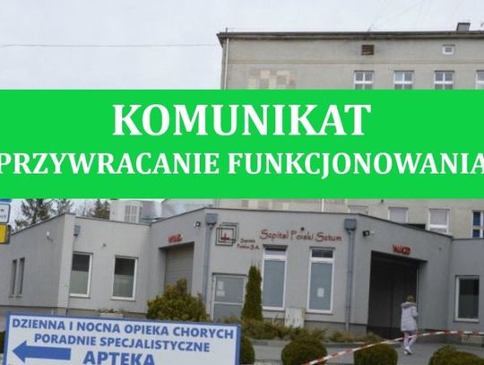 Szpital Polski w Sztumie przywraca funkcjonowanie. Przedstawiamy harmonogram wznawiania pracy poszczególnych oddziałów