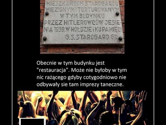 „Tak wygląda pamięć o poległych...” Starogardzka Bożnica na demotywatorach