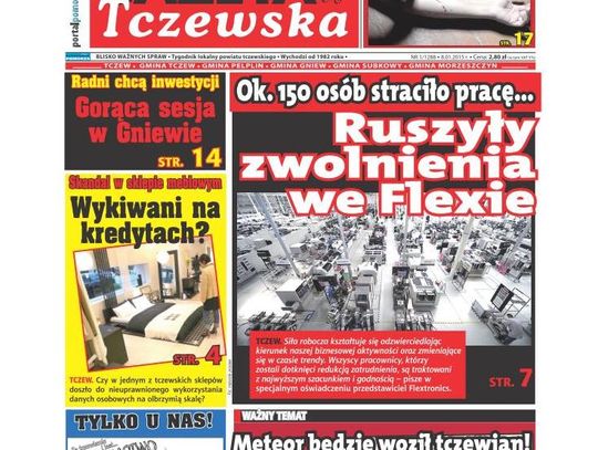 "Tczewiactwo", Meteor vs. Warbus, kredytowa oszustka... Czytaj w GT!