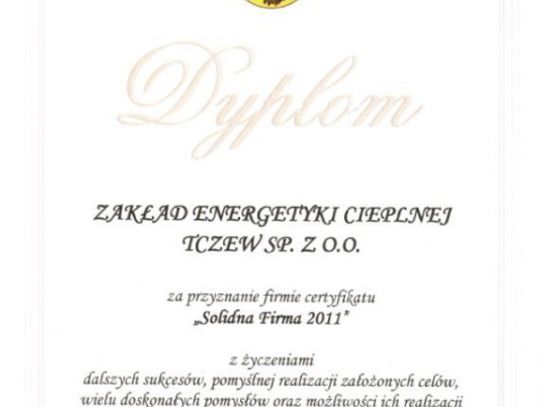 Tczewska spółka energetyczna w gronie najlepszych na Pomorzu