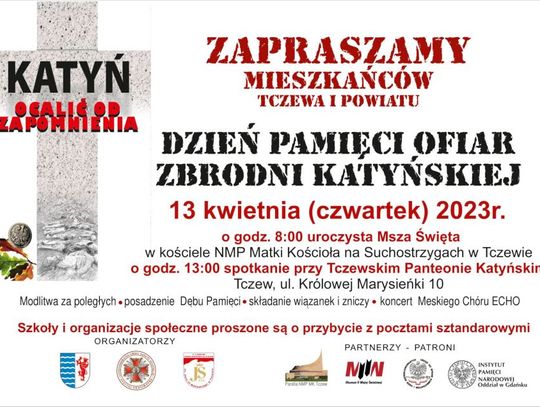 Tczewskie obchody Dnia Pamięci Ofiar zbrodni Katyńskiej