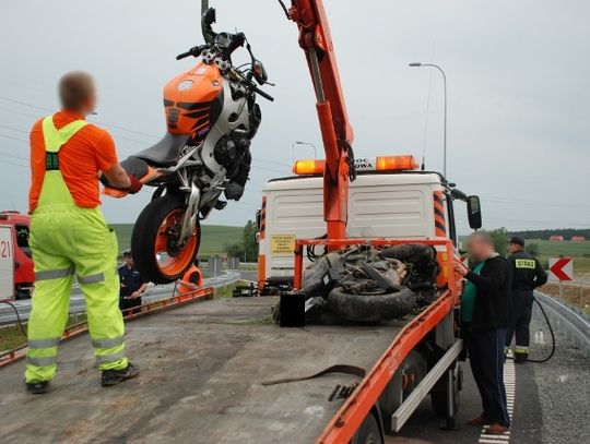 Tragiczny wypadek  na trójmiejskiej obwodnicy - zginął motocyklista