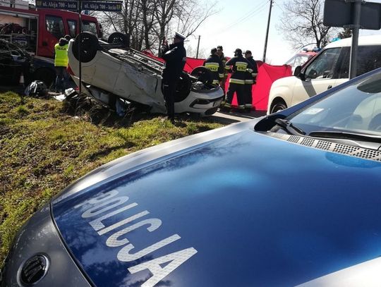 Tragiczny wypadek w Trutnowych. Śmierć poniósł 41-letni motocyklista.