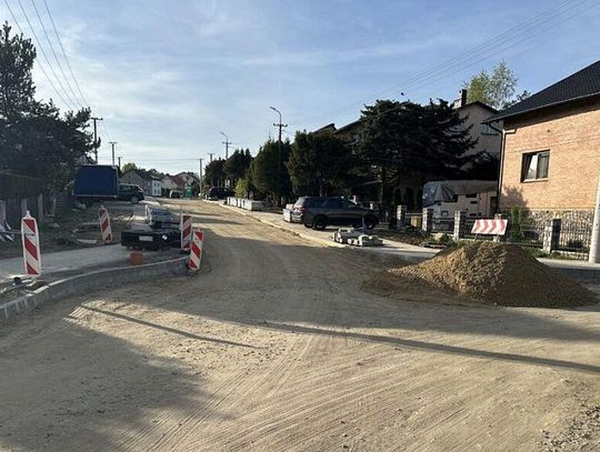 Trwa przebudowa Kossaka nabiera. Remont nabiera tempa