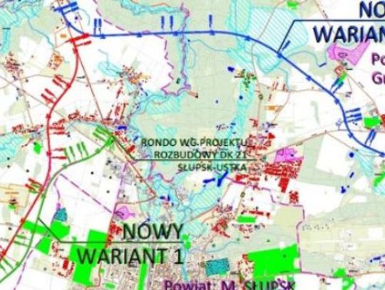 Trzy warianty obwodnicy Słupska i Kobylnicy w ciągu DK21. GDDKiA czeka na opinie osób, których inwestycja bezpośrednio dotyczy
