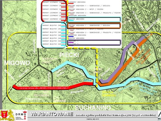 Trzy warianty Trasy Gdańsk Południe – Wrzeszcz