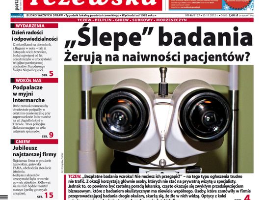 Tylko w „Gazecie Tczewskiej”!