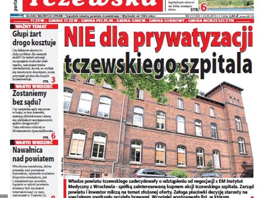 Tylko w „Gazecie Tczewskiej”