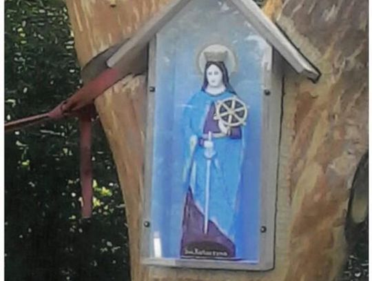 Ukradli figurkę świętej Katarzyny