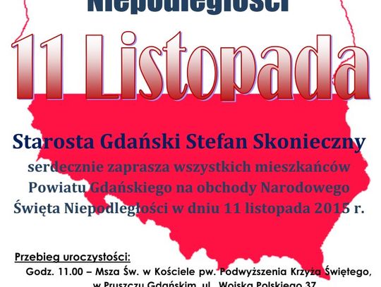 Uroczyste obchody Narodowego Święta Niepodległości