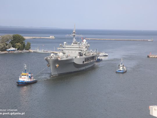 USS Mount Whitney w Porcie Gdynia