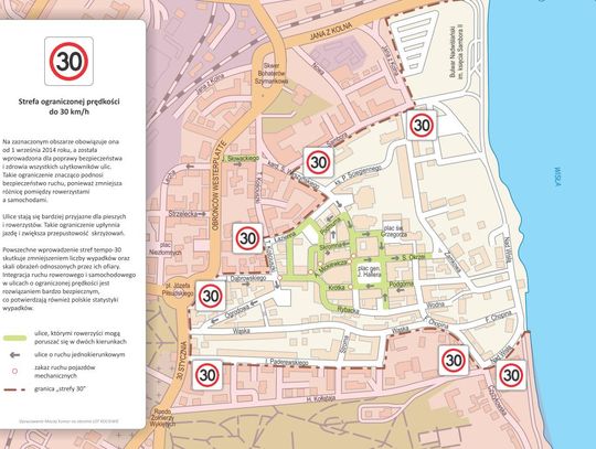 UWAGA! Będzie można jeździć rowerem pod prąd na starówce w Tczewie