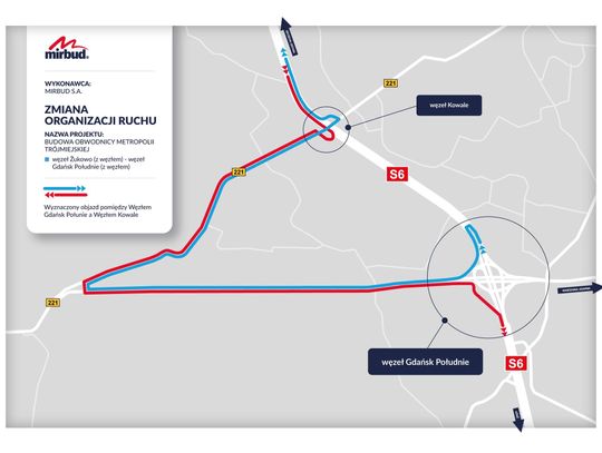 UWAGA KIEROWCY! 24-godzinne zamknięcie fragmentu drogi S6 - obwodnicy Trójmiasta