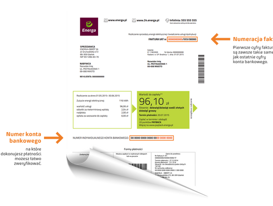 Uwaga na fałszywe faktury Energi