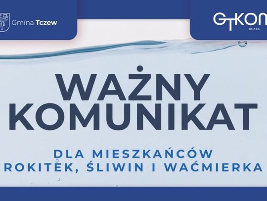 UWAGA! Podwyższona obecność mikroorganizmów w sieci wodociągowej!