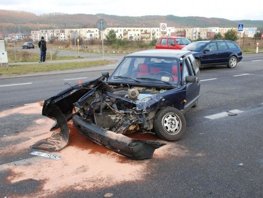 Volkswagenem w skodę, ranna kobieta