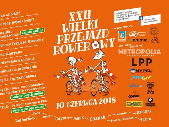 W niedzielę Wielki Przejazd Rowerowy 