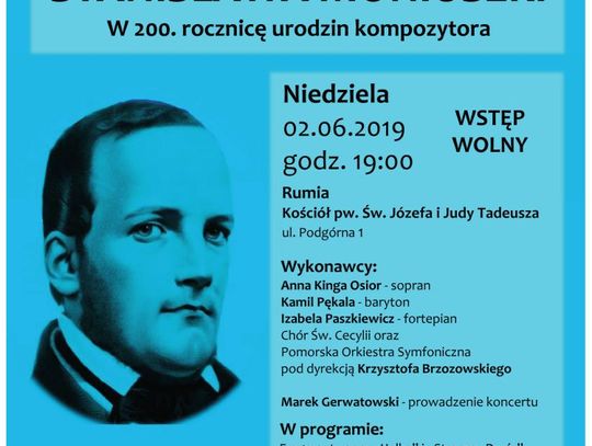 W Rumi odbędzie się koncert najpiękniejszych arii i pieśni Stanisława Moniuszki