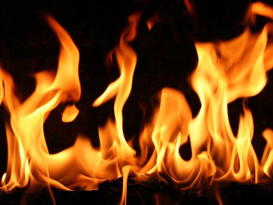 Wagon w płomieniach