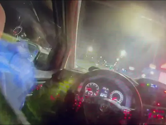 [WIDEO] Ucieczka kierowcy ciężarówki po pościgu udaremniona! Zatrzymano go w powiecie tczewskim