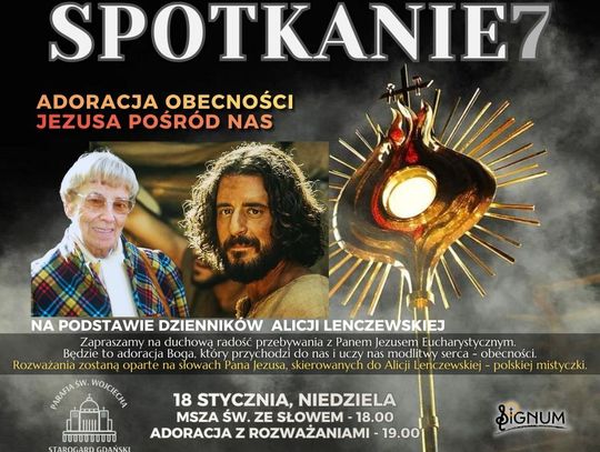 Wieczór adoracji inspirowany dziennikami Alicji Lenczewskiej w parafii św. Wojciecha