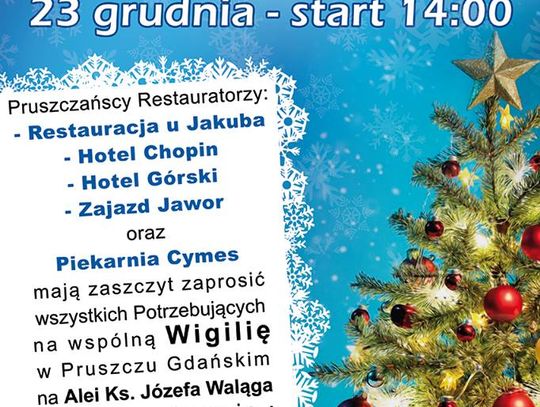 Wigilia dla potrzebujących w Pruszczu Gdańskim