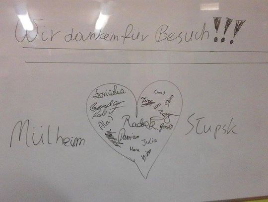 Wizyta młodzieży partnerskiej szkoły z Niemiec w Słupsku