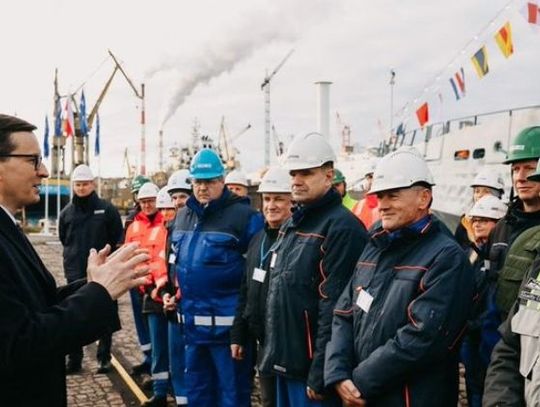 Wizyta premiera Morawieckiego w stoczniach Remontowa Holding