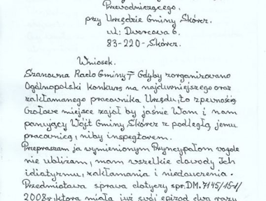 Wójt do prokuratury, czy można bezkarnie "opluwać"?