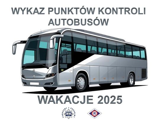 Wykaz punktów kontroli autobusów - wakacje 2025
