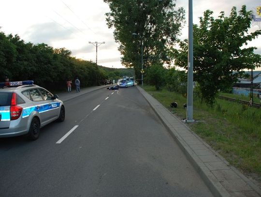 Wypadek 19-letniego motocyklisty w Rumii