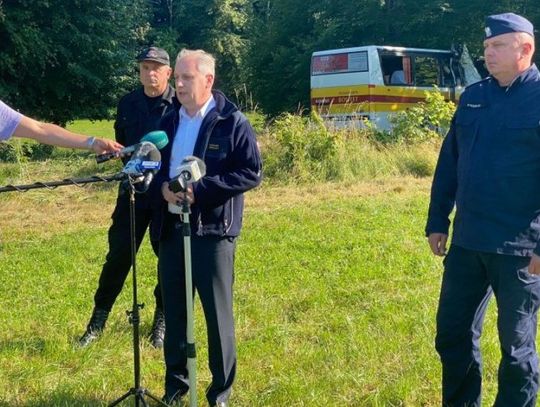 Wypadek autobusu w Mierzynie. Są zabici i ranni 