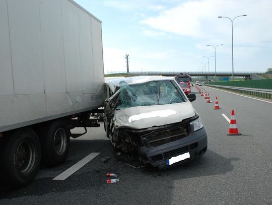 Wypadek na A-1. Kierowca przysnął?