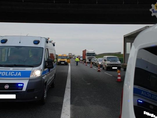 Wypadek na A1. Uderzył w tył VW. Tczewianin ukarany mandatem