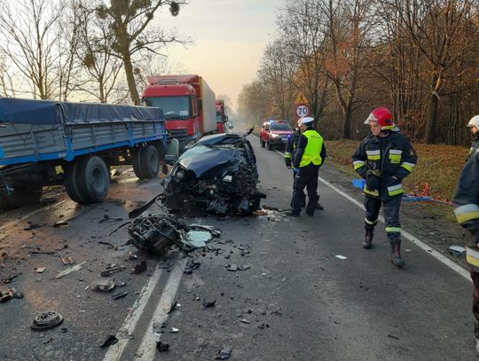 Wypadek na DK55 pod Sztumem