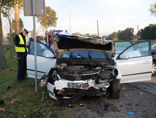 Wypadek na DK7 w Koszwałach