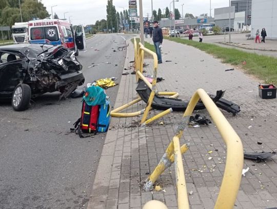 Wypadek na DK91 w Tczewie – zderzenie samochodu osobowego z ciężarówką