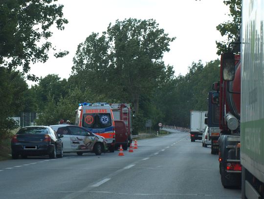 Wypadek na drodze krajowej 91. Są ranni