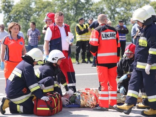 Wypadek na nowym moście? Spokojnie to tylko ćwiczenia