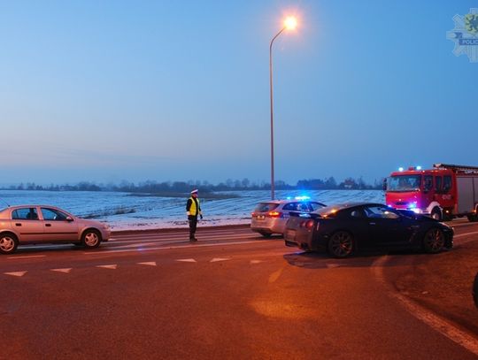 Wypadek na obwodnicy Człuchowa